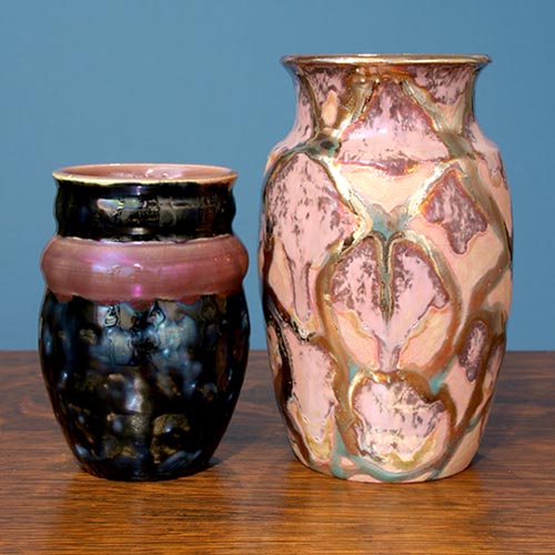 [Iridescent Pottery by Paul J. Katrich (0715 & 0713)]
